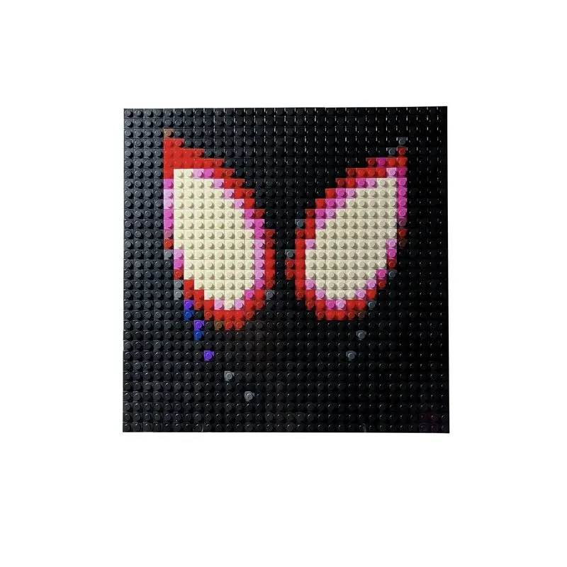 Pixel Art Building Blocks Spider Man Into The Spider Verse Miles Morales Mosaic Wall Art Home Decoration For Adult Collectors - view 4