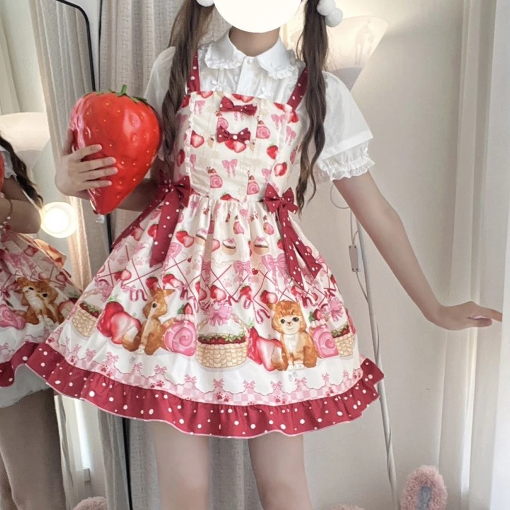 

Original design Lolita sweet cute suspender jsk sexy dress summer clothing for women Loose women clothing