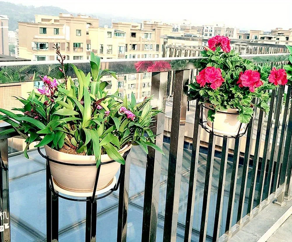 1–4 Stück stilvolle runde Hängepflanzgefäße aus Metall – perfekt für Balkon, Garten und Innendekoration! – Detail 5
