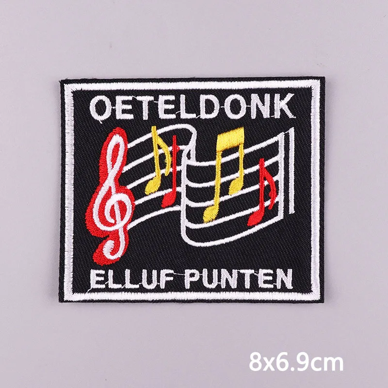 2025 New Design Oeteldonk Emblem Embroidered Patches For Clothing Netherland Carnival Iron on Patch Sew On Applique Patch DIY