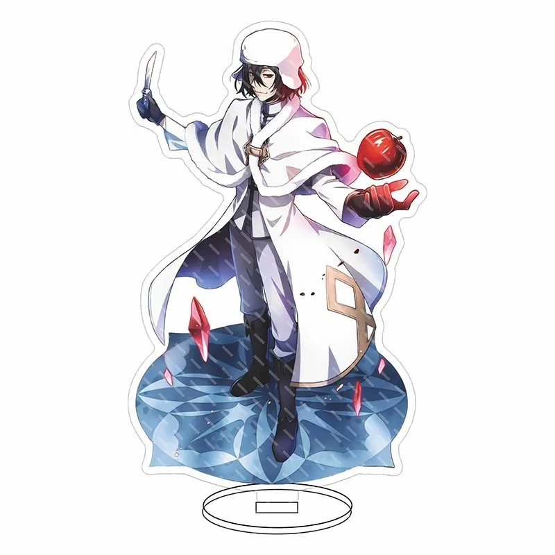 Stand Akrilik Bungo Stray Dogs Dazai Osamu Kunikida Doppo, Perlengkapan Anime Berkualitas Tinggi, Hiasan Meja, Hadiah untuk Penggemar, Perempuan