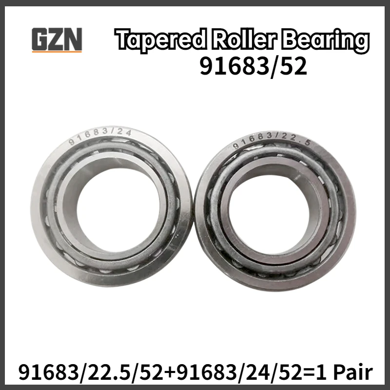 

1 pair Motorcycle Tricycle Steering Bearing Tapered Roller Bearing Increase 91683 22.5*52*16mm 24*52*16mm ABEC-1