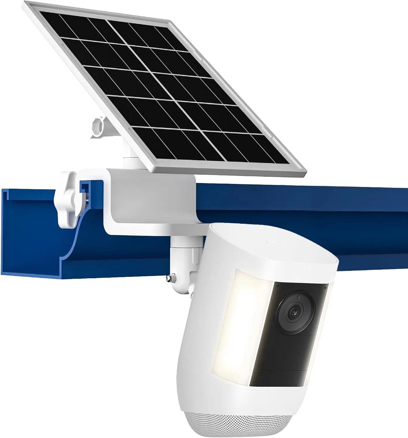 

6W Solar Panel with Gutter Mount for Ring Cameras, Fast Charging, Adjustable, Tool-Free