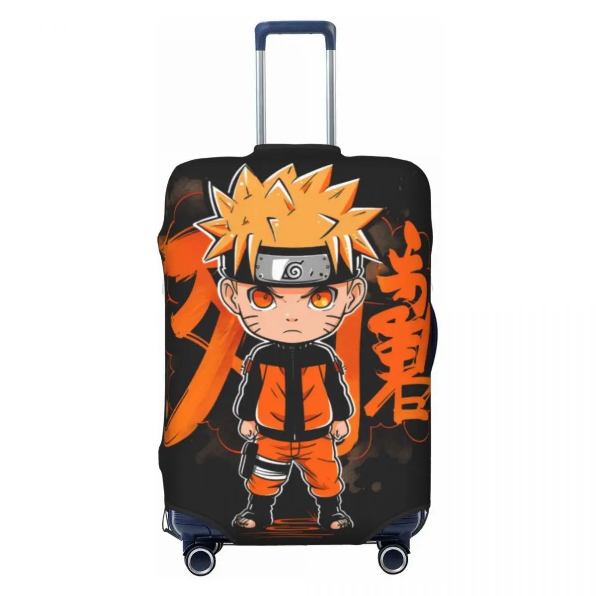 Benutzerdefinierter Naruto Uzumaki Anime Kofferbezug Lustiger Reisekoffer-Schutz für 18-32 Zoll Koffer