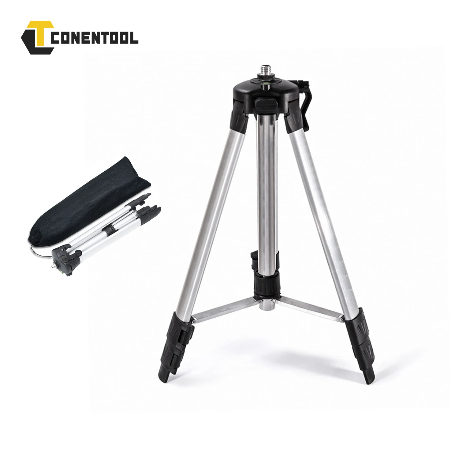 Conentool Aluminum Laser Level Tripod Adjustable Height Stand for laser Level 1.2M/1.5M