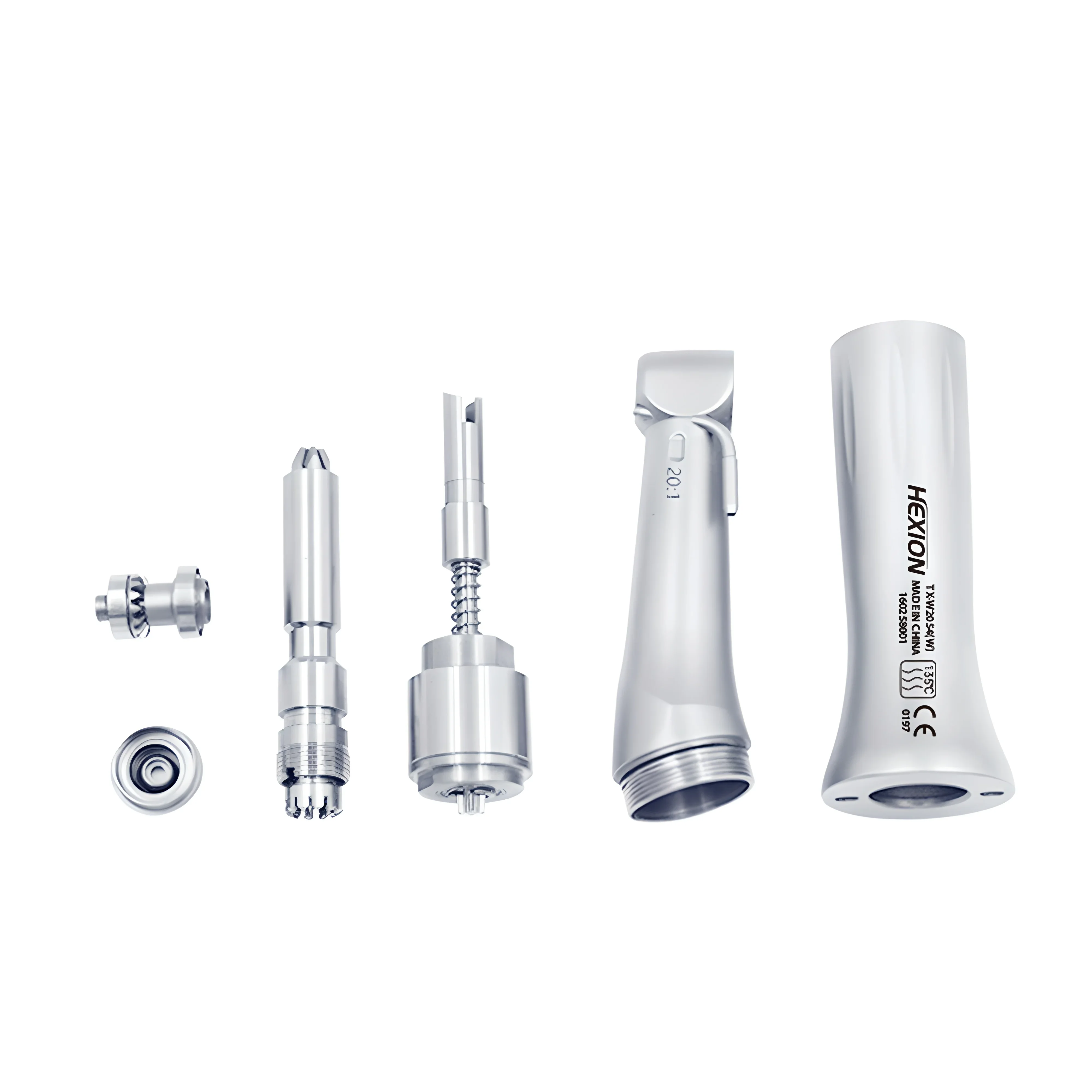 HEXION 20:1 SG20 Winkelstück mit langsamer Drehzahl, passend für Implantatmotoren, für 2,35-mm-Bohrer, E-Typ, professionell, mit Edelstahl – Detail 7