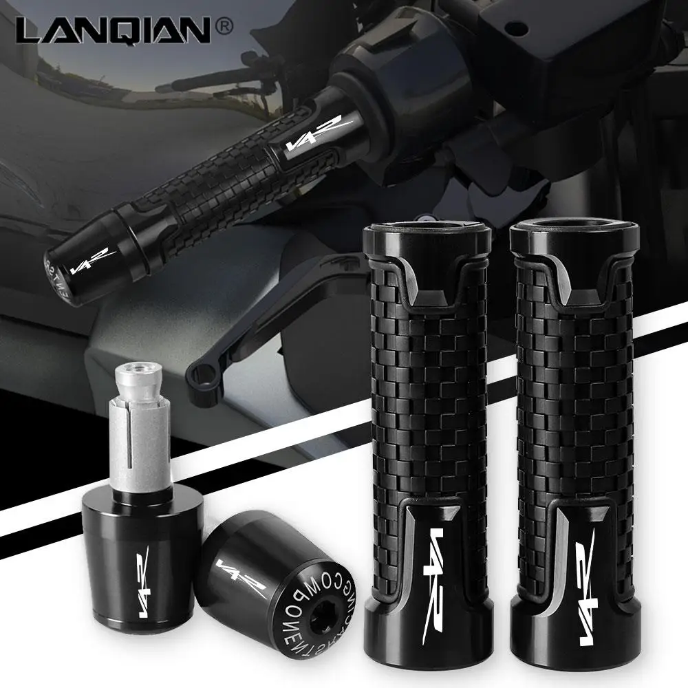 

7/8" 22mm Motorcycle Accessories Handlebar Grips Ends Handle Bar Grip End FOR Aprilia V4R V4 R 2011-2014 2015 2016 2017 2018