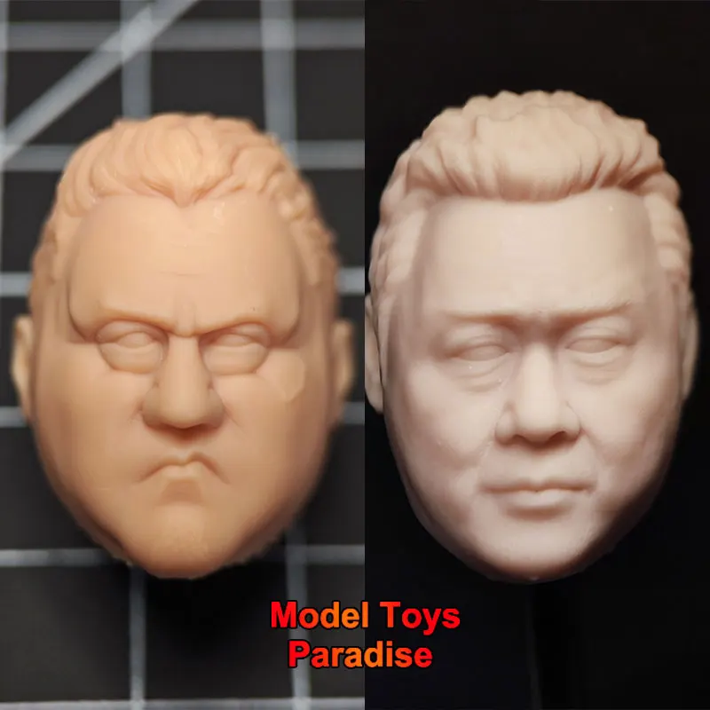 

Unpainted DIY 1/12 Scale Men Soldier Ma Tong Seok White Model Head Korean Tough Guy Star Head Fit 6inch Action Figure Body