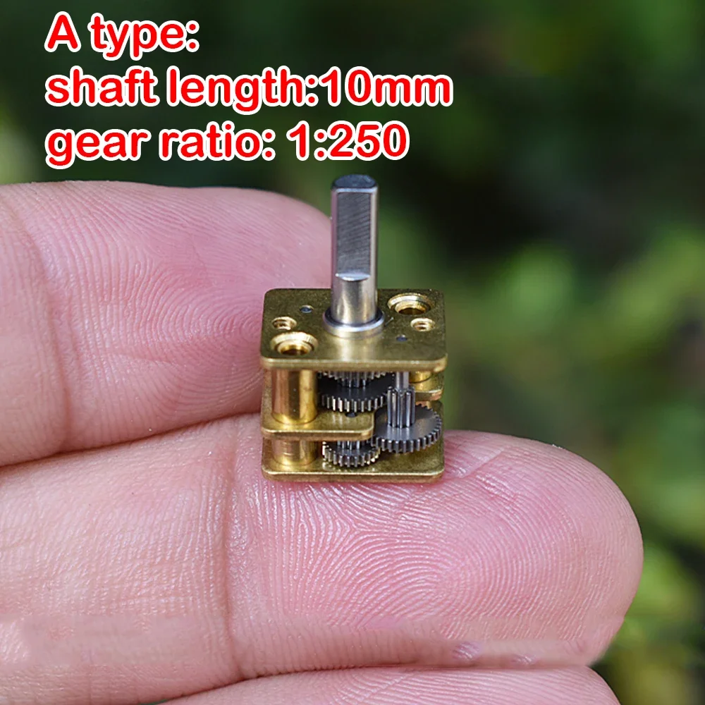 All Metal Gear Box Precision ZGA12F Mini Gearbox Reduction Ratio 1:298/1:250 for  N20 Motor