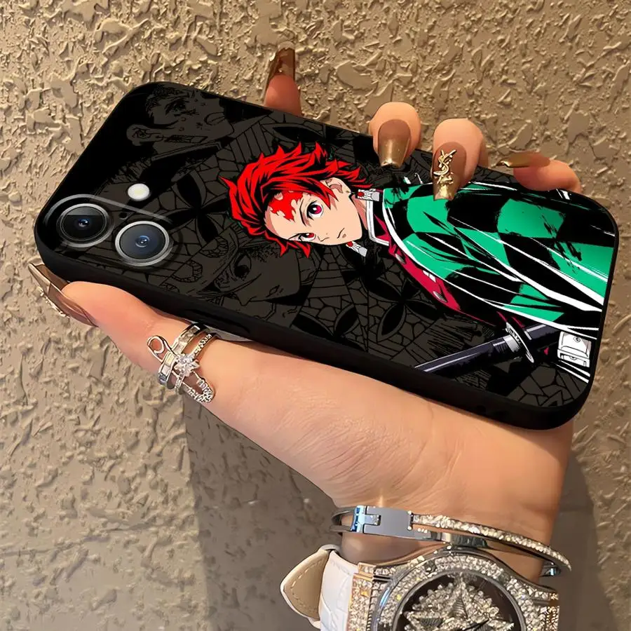 كول شيطان أنيمي القاتل لينة عودة غطاء الهاتف الحال بالنسبة آيفون 17Air 12 SE 7 8 13 Mini 14 17 16 Pro Max 15 Plus X XS XR 11 #3