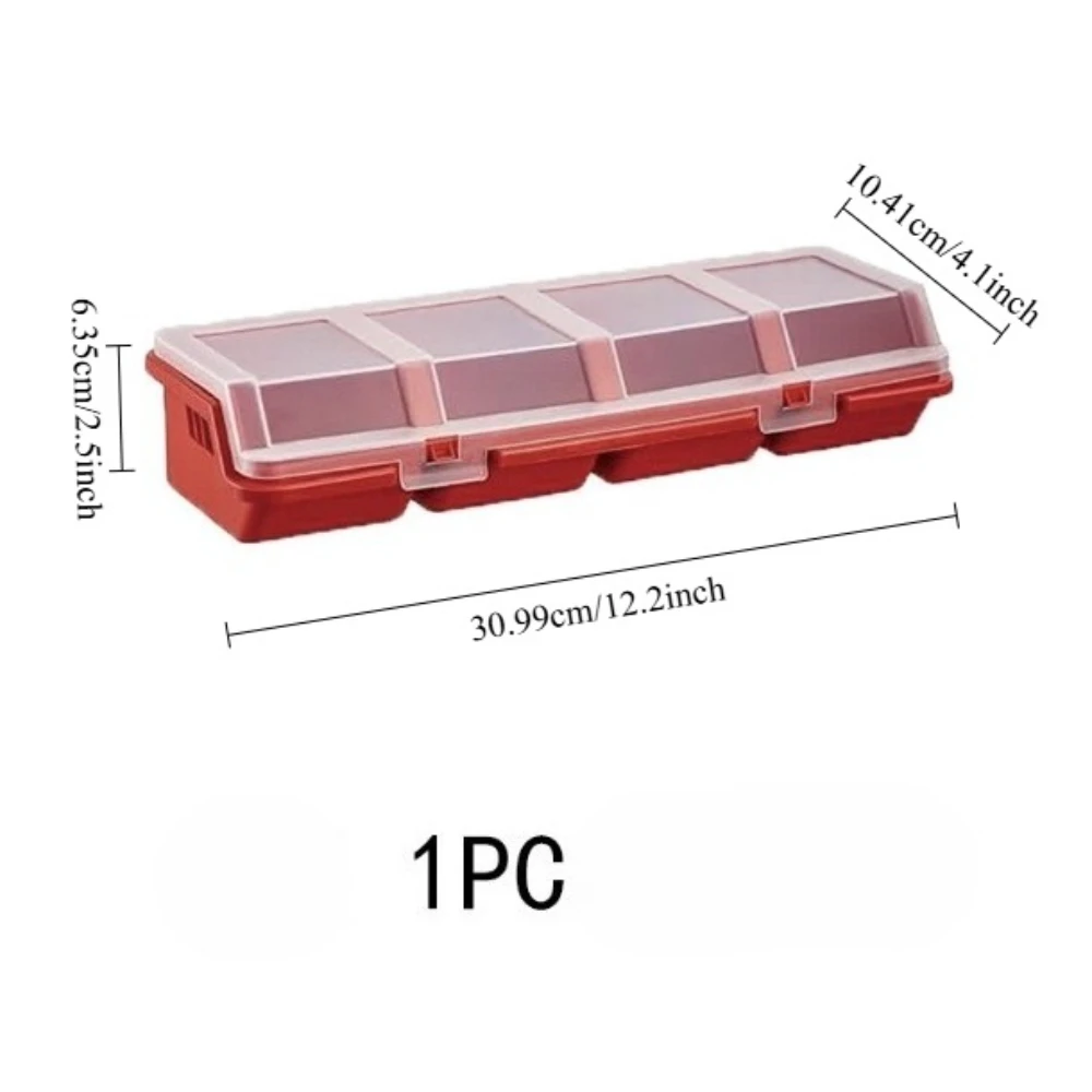 1PC Multi-Compartment Plastic Organizer Box for Hardware And Jewelry - Durable Storage Case for Screws And Small Parts