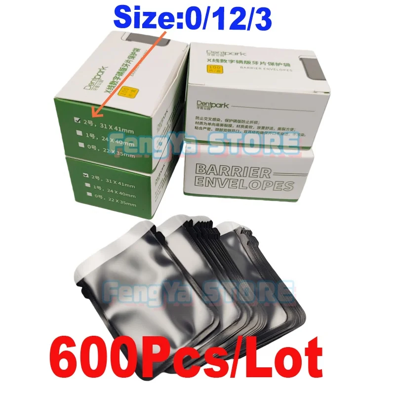 

﻿ 600Pcs Disposable Dental Digital X-Ray Scanner Barrier Envelope Protective Pouch Cover Bags for Dental IP Phosphor Plates Use