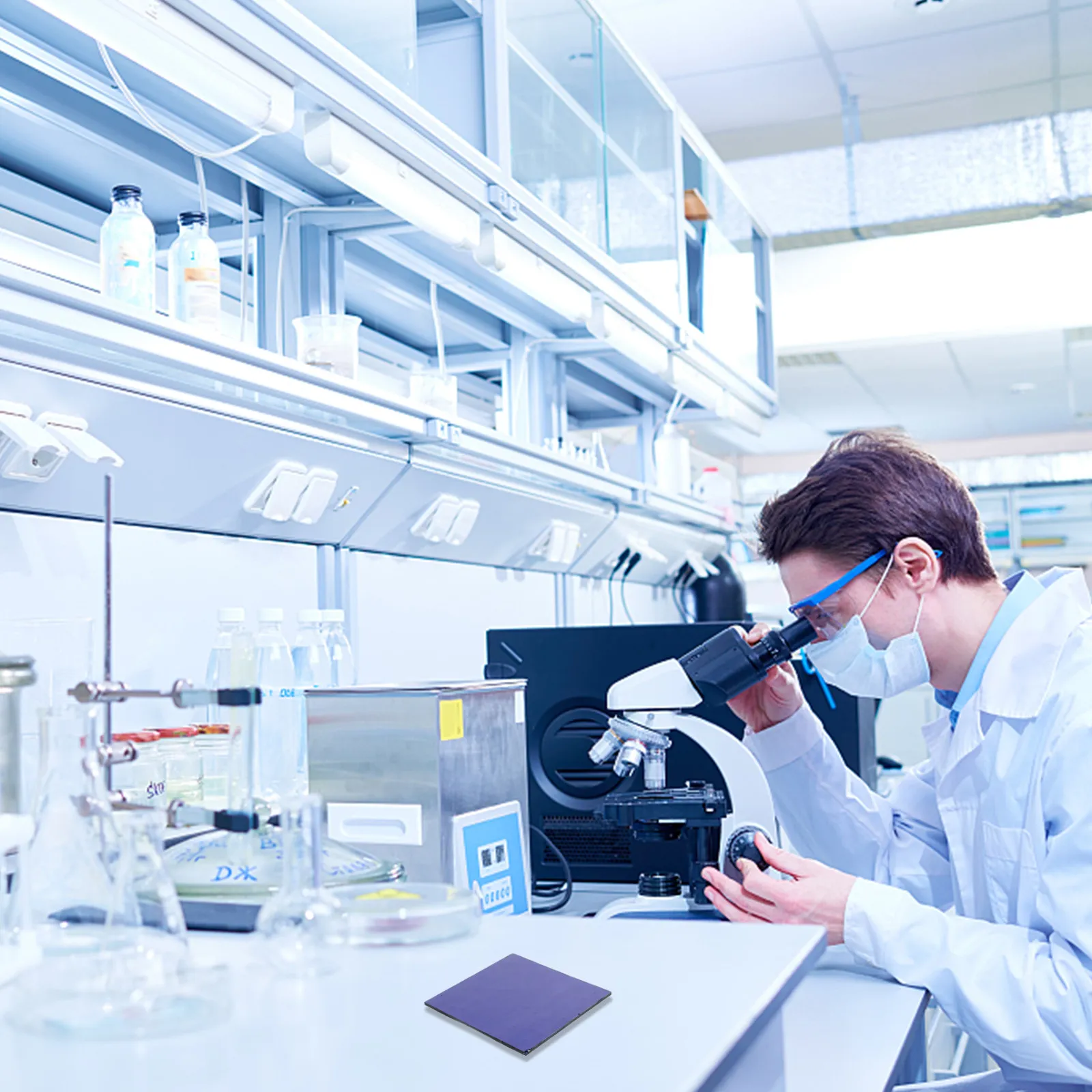 

1Pcs Cobalt Glass Sheet Blue Filter Lens for Potassium Flame Reaction Lab Experiment Device Industrial Furnace Viewing