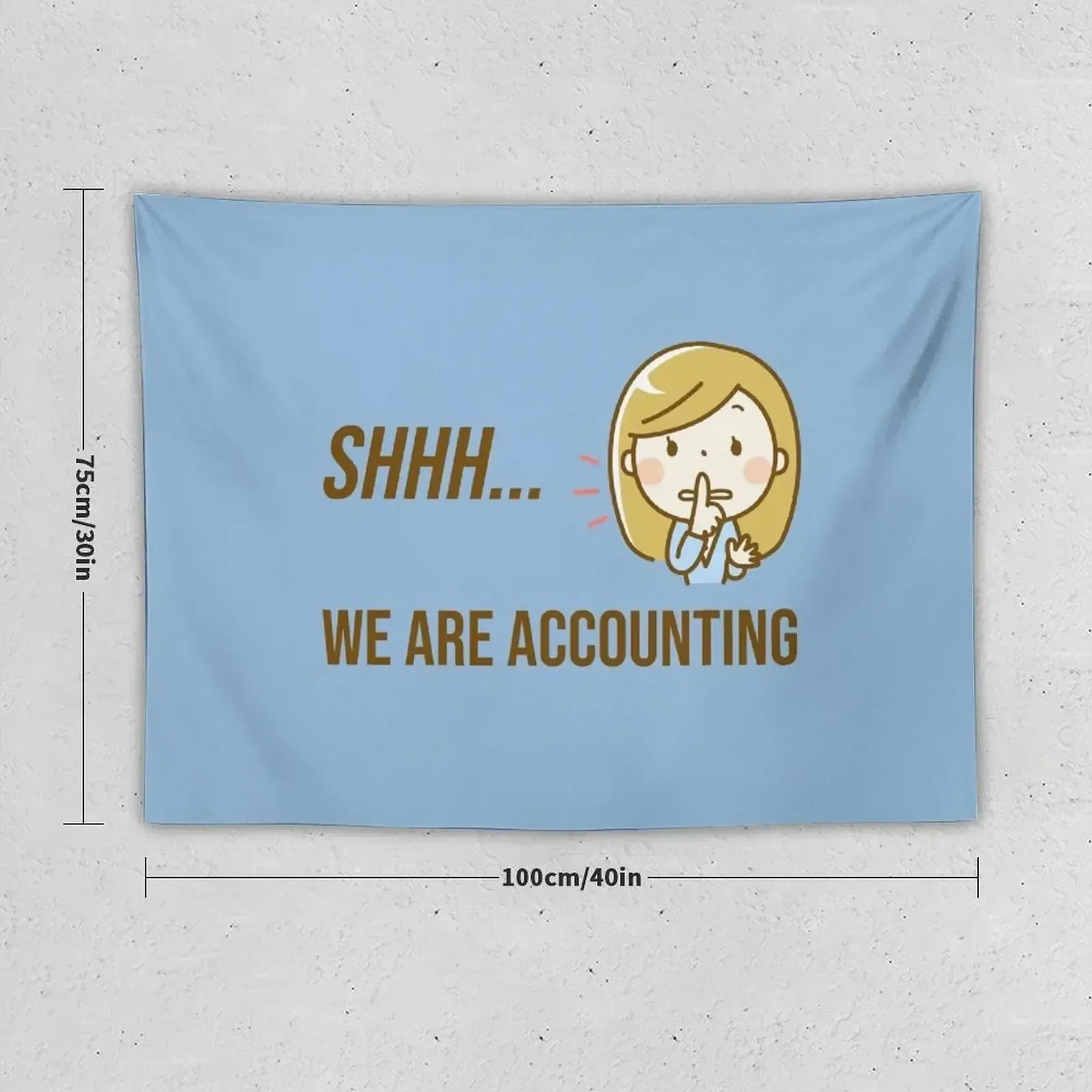 Funny Accountant Accounting Department Finance Dept CPA Tapestry Aesthetic Room Decoration Tapestry