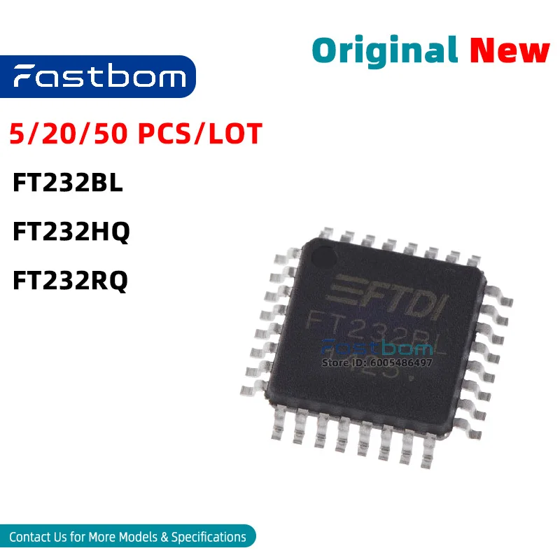 FT232BL FT232RQ FT232HQ QFN-32 USB-to-Serial IC New Original