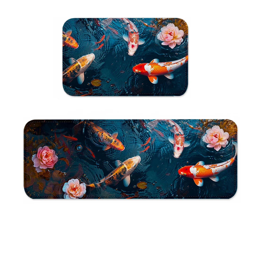 

Koi Mats Rugs, Non-Slip Backing Rugs, Water Absorbent Carpet for Playroom, Classroom, Bathroom, Dining Table, Kitchen