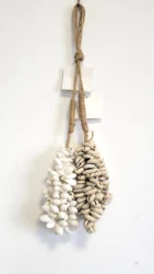 Boho Hanging Sea Shell Dreamcatcher Shell Decorations - round Shape Sea Shells for Home Decor