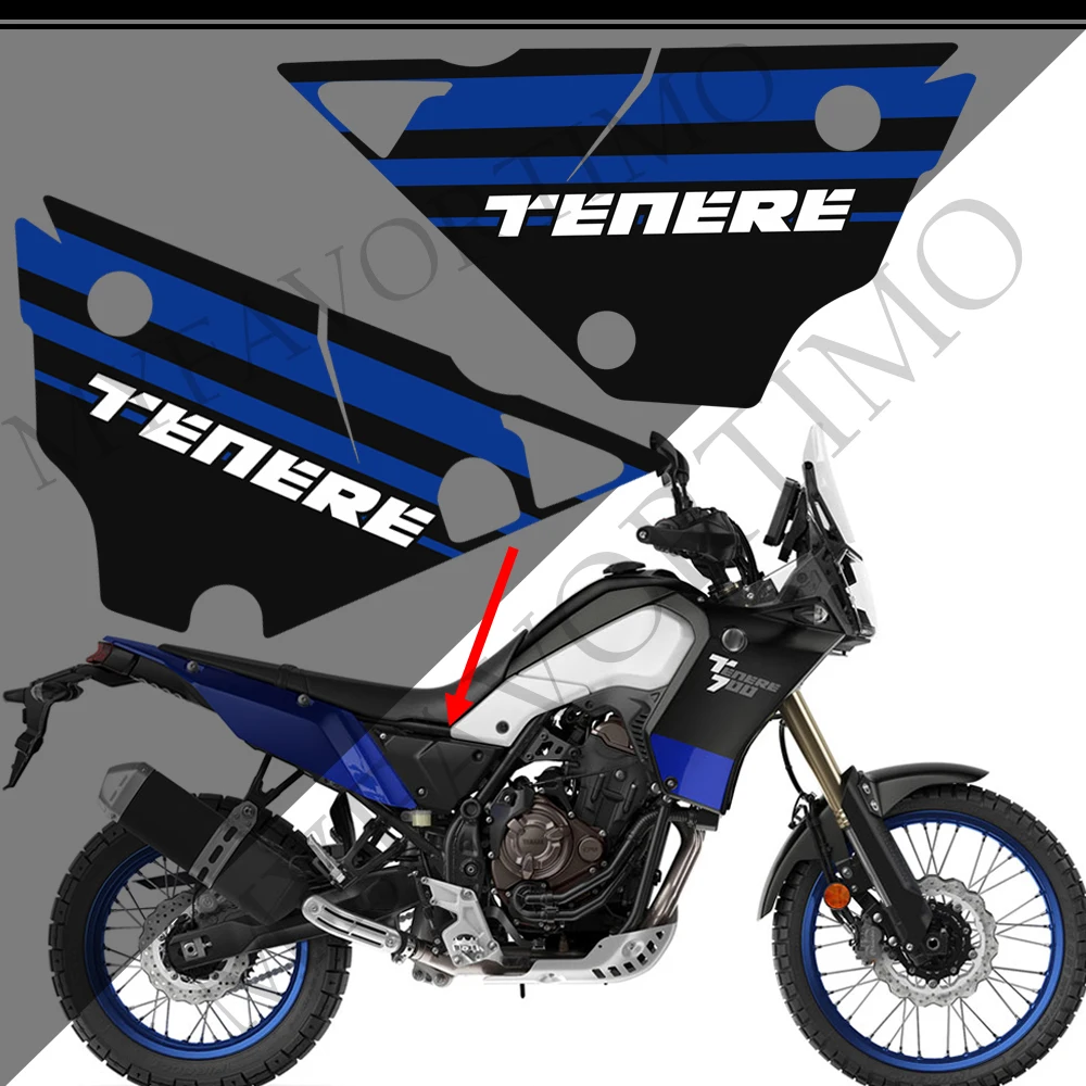 

Наклейки на топливный бак мотоцикла, наклейка на коврик для YAMAHA Tenere T700 XTZ 700 T7, комплект защитных чемоданов на багажник 2019 2020 2021