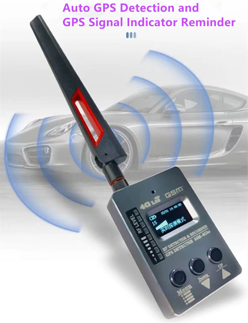 Detektor pelacak GPS DS996 dapat menemukan kamera tersembunyi termasuk kamera Mini perangkat mata-mata sinyal suara GSM nirkabel
