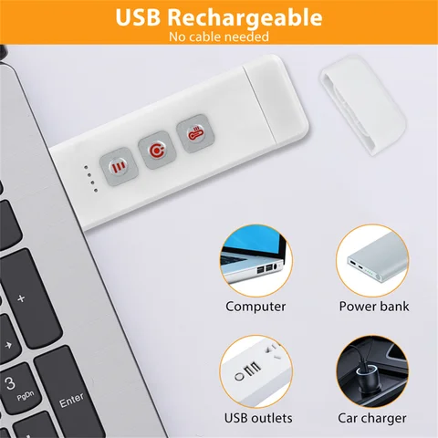 Перезаряжаемая USB-лампа для чтения с зажимом — фото модели