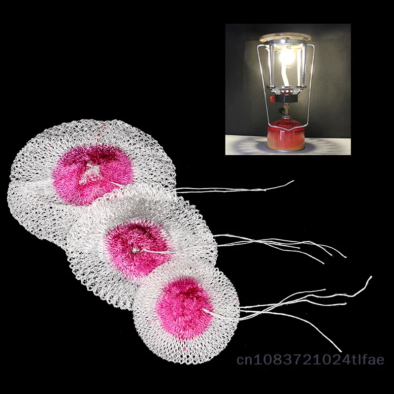 

10 Pcs 65/85/100mm Non-Polluting Lamp Cover Replacement Durable Light Mesh Mantles Spare Parts Gas Lantern Mantles