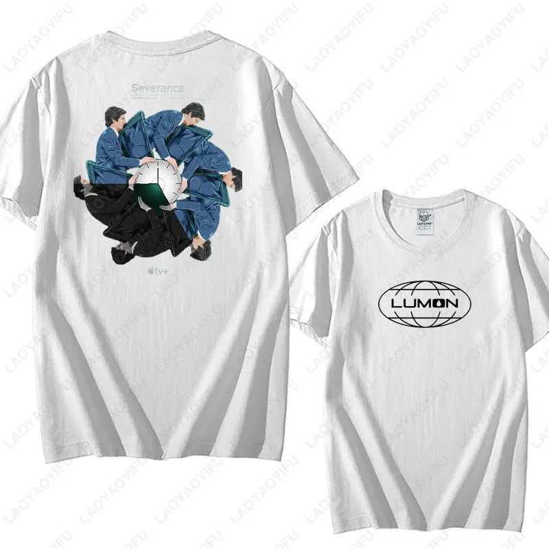 العصرية قطع الموسم 2 الرجال تي شيرت لومون قطع القطن تيز ريترو Harajuku الشارع الشهير للجنسين الوجهين المطبوعة Camisetas