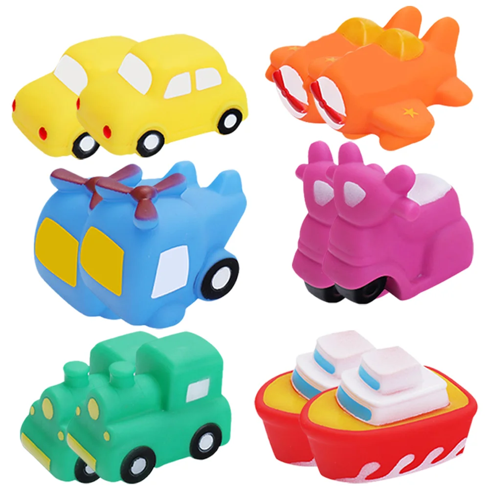 

12 Pcs Bath Toys Squeeze Supply Kids Accessory Bathroom Bathtub Compact Shower for Toddlers Household