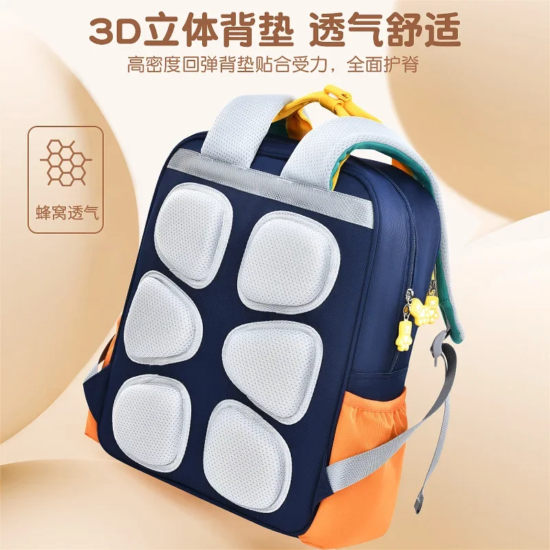 New Student Schoolbag Cute Female Lightweight Burden Alleviation Spine Protection Cartoon Backpack WaterproofChildren's Backpack