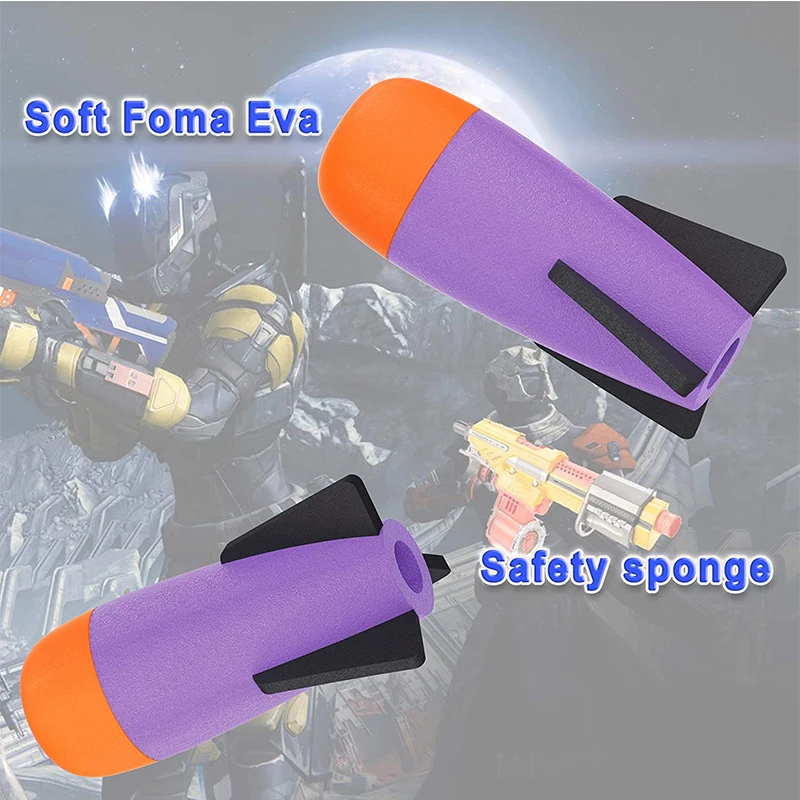 رغوة ميجا ميسيل عبوة حزمة لعبة الرصاص الملحقات المتوافقة مع Nerf Rocket N-Strike Elite Series Missile Blaster Launcher