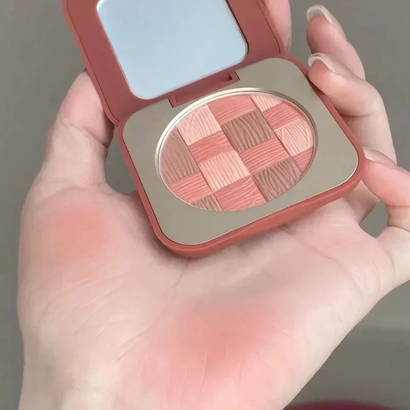 Original RED EARTH Interwoven Inspired Blush Fine Powder Nude Natural Blush Face Highlighter Finisher Cosmetics Rare Beauty