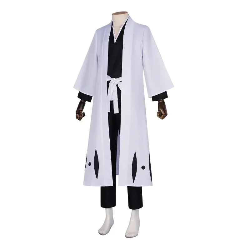 Anime Bleach Cosplay Aizen Sousuke Captain 5th Kimono Costume Kuchiki Byakuya Uniform Halloween Outfits For Men