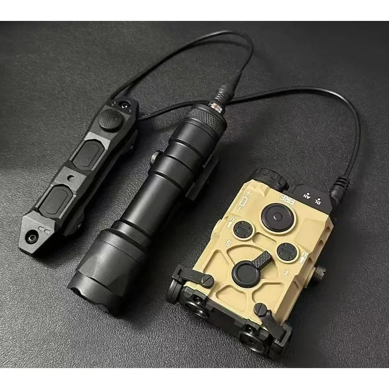 

Hunting Flashlight Red Green Blue IR Dot White Strobe Light Dual Function Switch Scout Lamp aiming flashlight