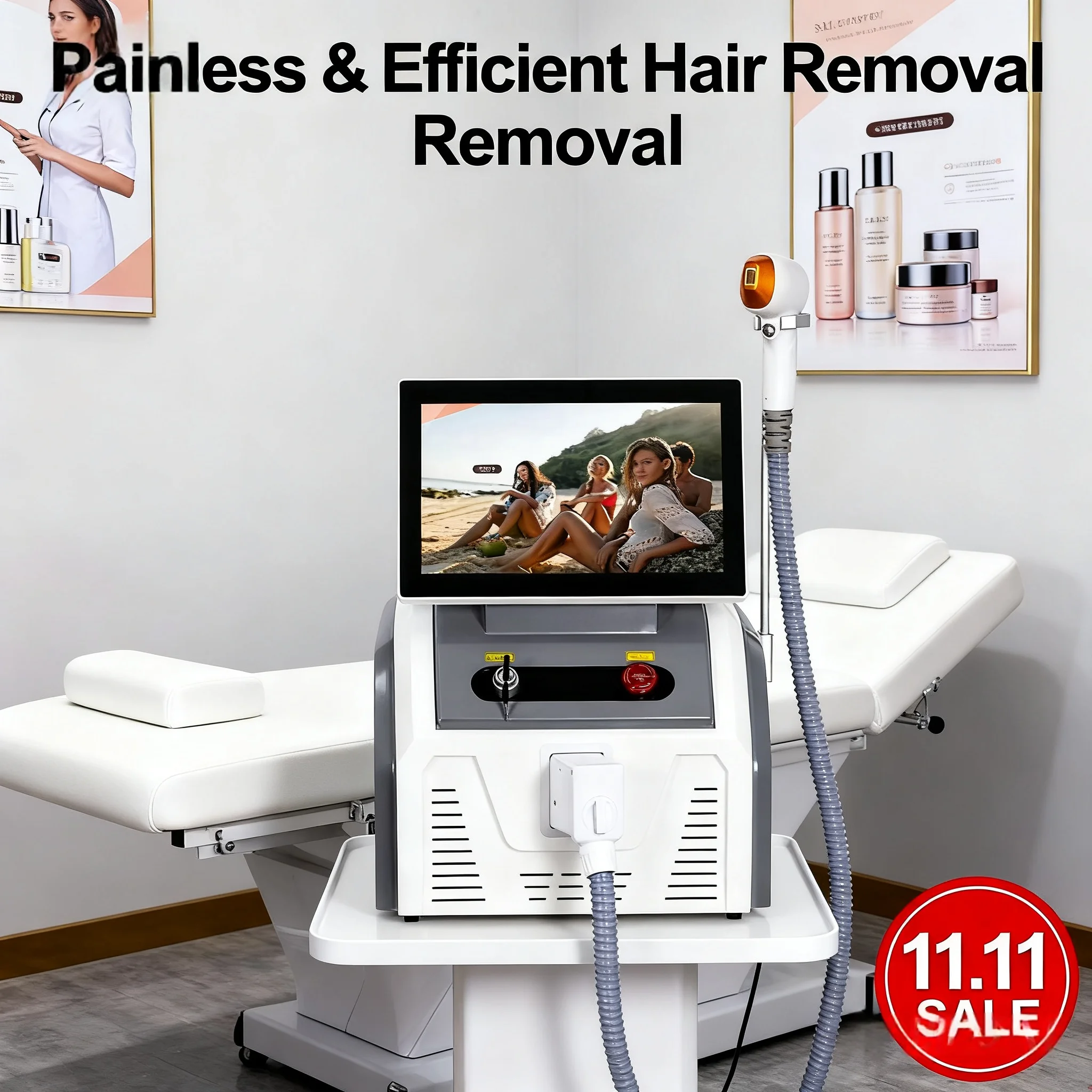 

3000W Special offer for Double Eleven 3 Wavelength 755/808/1064nm Diode Laser for Salon Professional Hair Removal Device 004