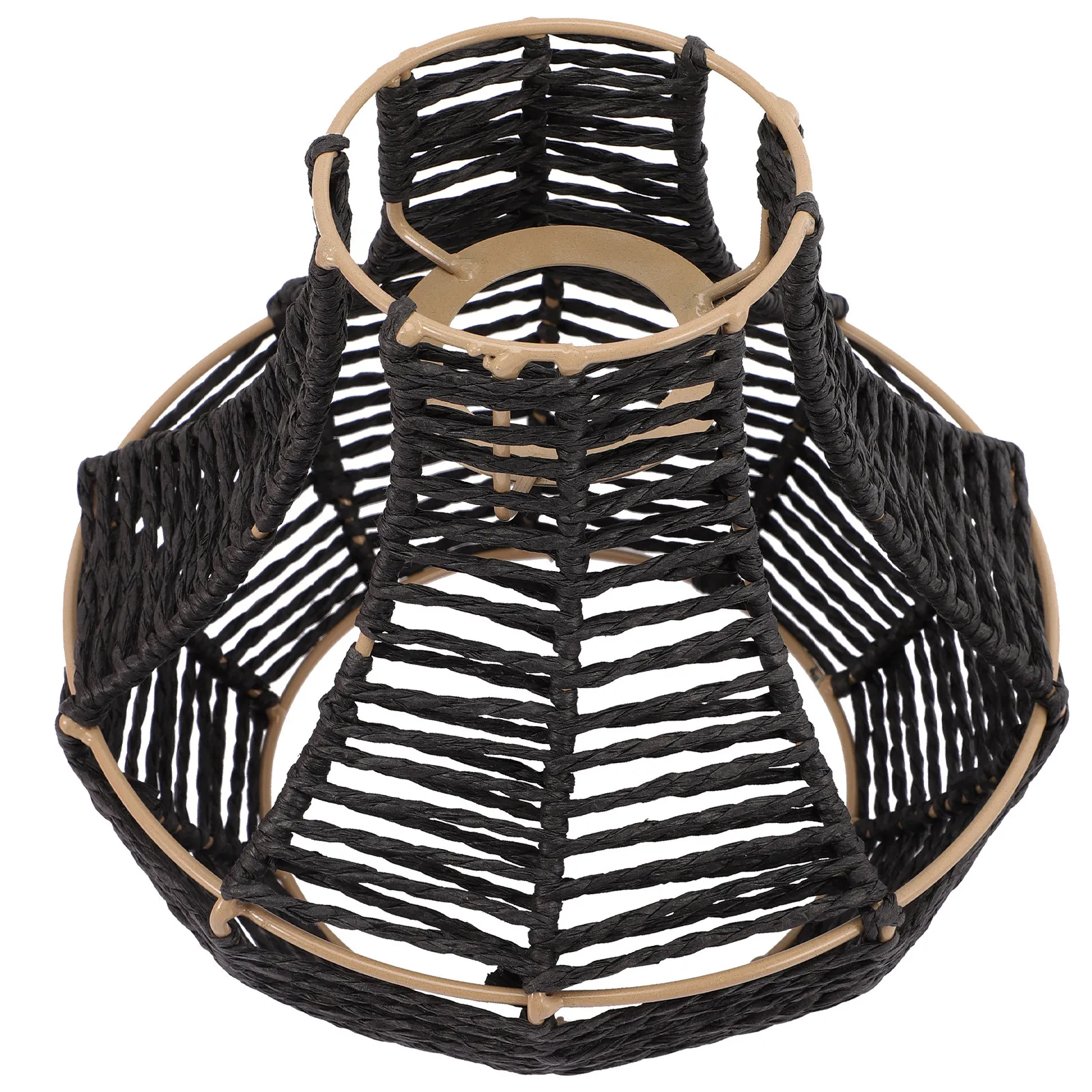 

Imitation Rattan Woven Lamp Shade Decorative Pendant Light Cover Ceiling Light Shade for Bedroom Living Room Dining Kitchen