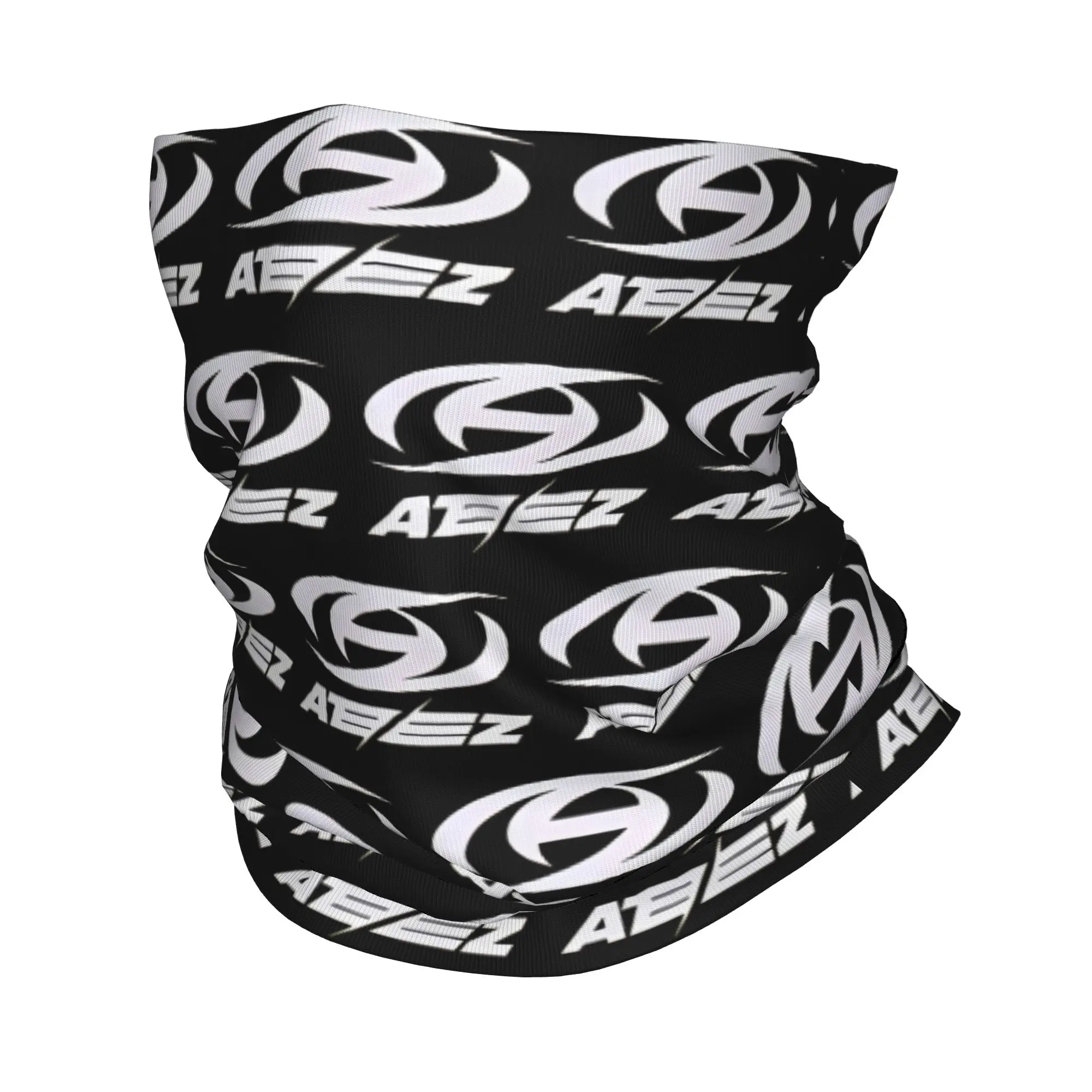 

Пользовательские Kpop ATEEZs логотип шейные гетры для женщин и мужчин защита от ультрафиолета зима A TEEnager Zs бандана шарф для езды на велосипеде