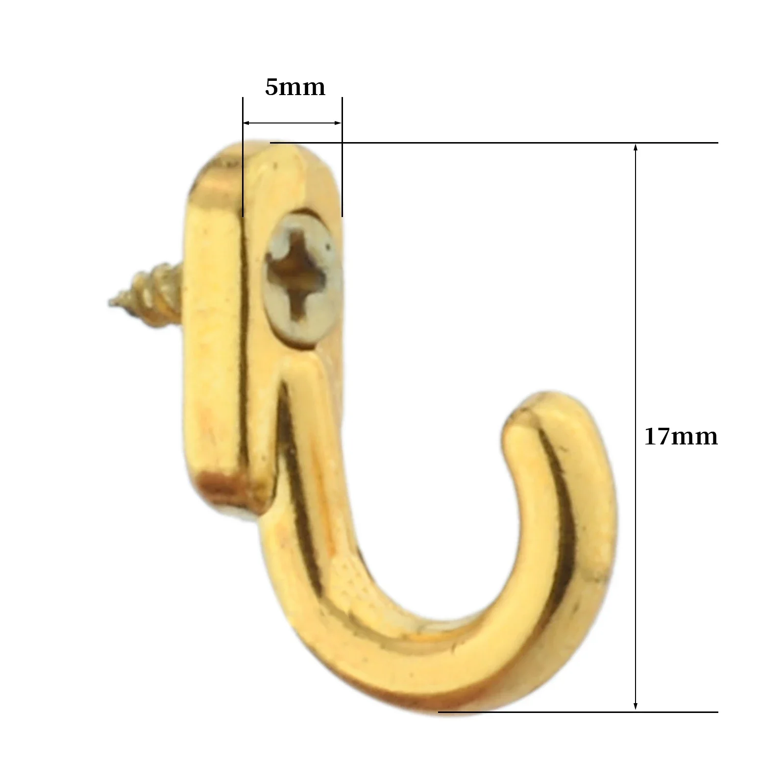 20 Pcs Mini Wall Hooks With Screws Door Zinc Alloy Coats Hat Hanger Hook For Home Bathroom Kitchen Decorative Hanging Storage