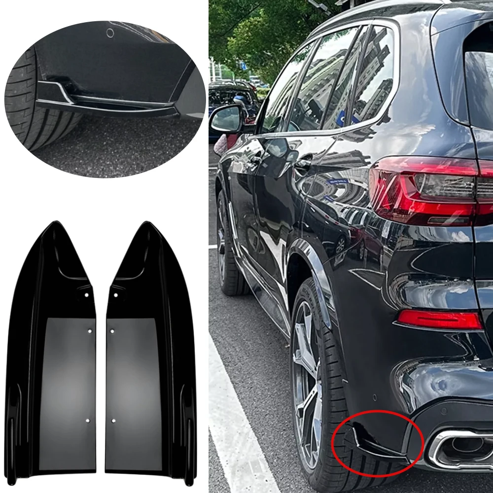 

2PCS Rear Bumper Diffuser Splitter Canard Spoiler for BMW X5 G05 M Sport 2019 2020 2021 2022 Car Accessories