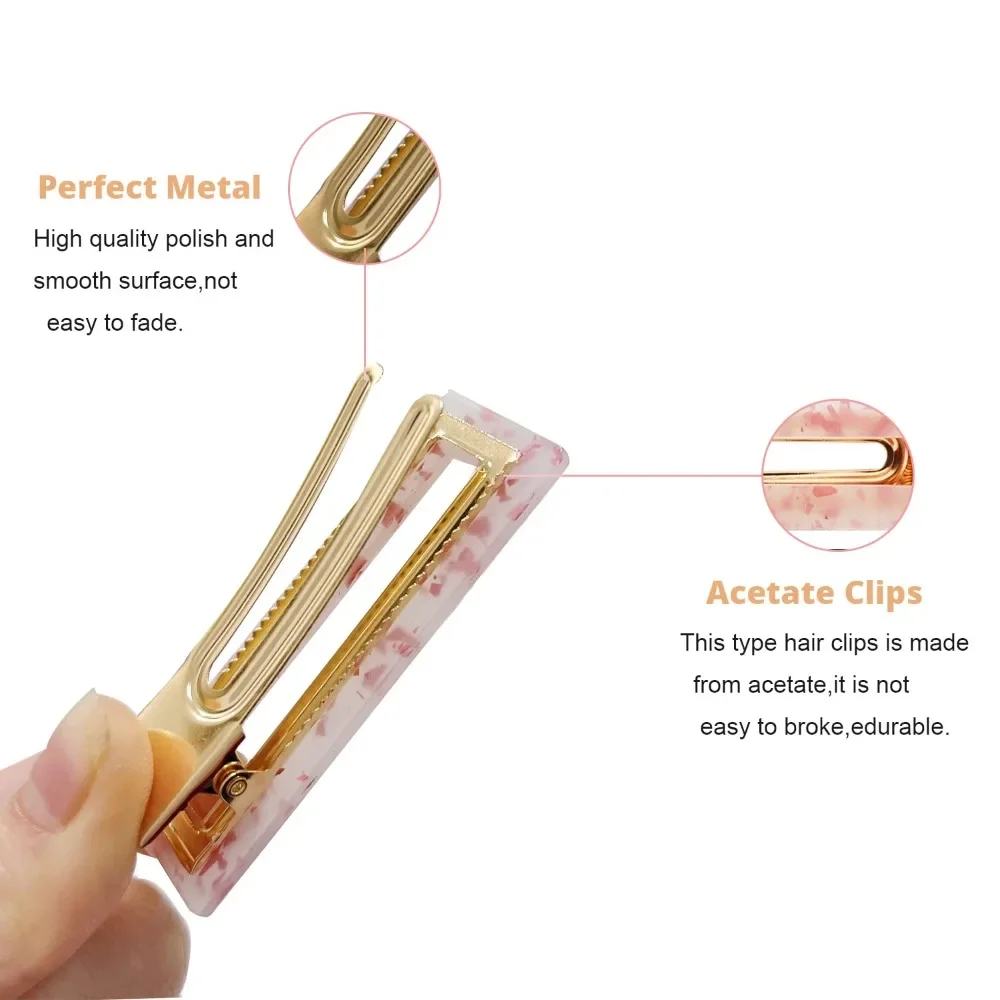 مجموعة مشابك شعر رخامية من الراتنج الأكريليك مكونة من 12 قطعة، مشابك شعر لؤلؤية مزخرفة، دبابيس شعر مزخرفة جميلة، أغطية رأس