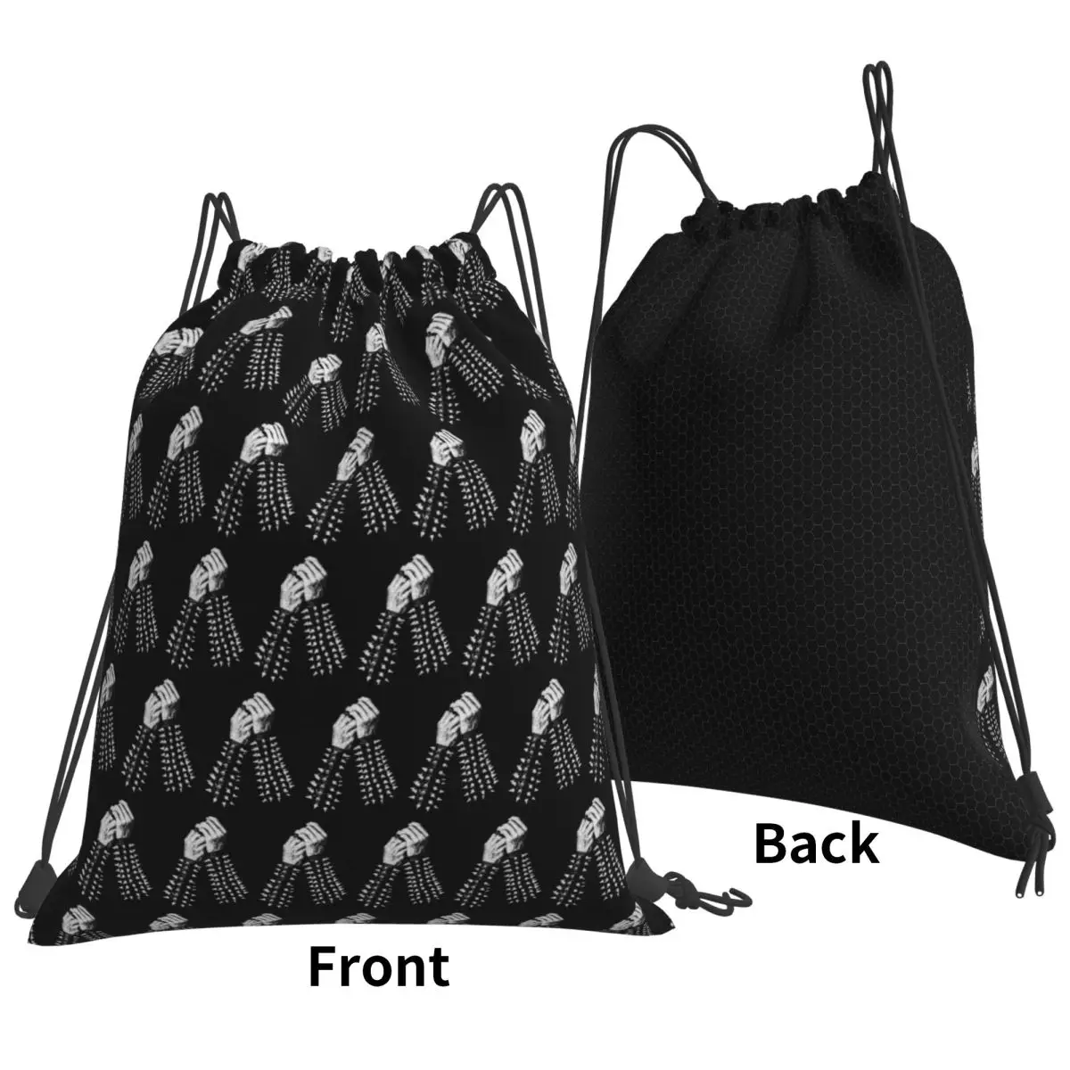 Spikes Backpacks Multi-function Drawstring Bags Shoes Bag Book Bags for Travel School
