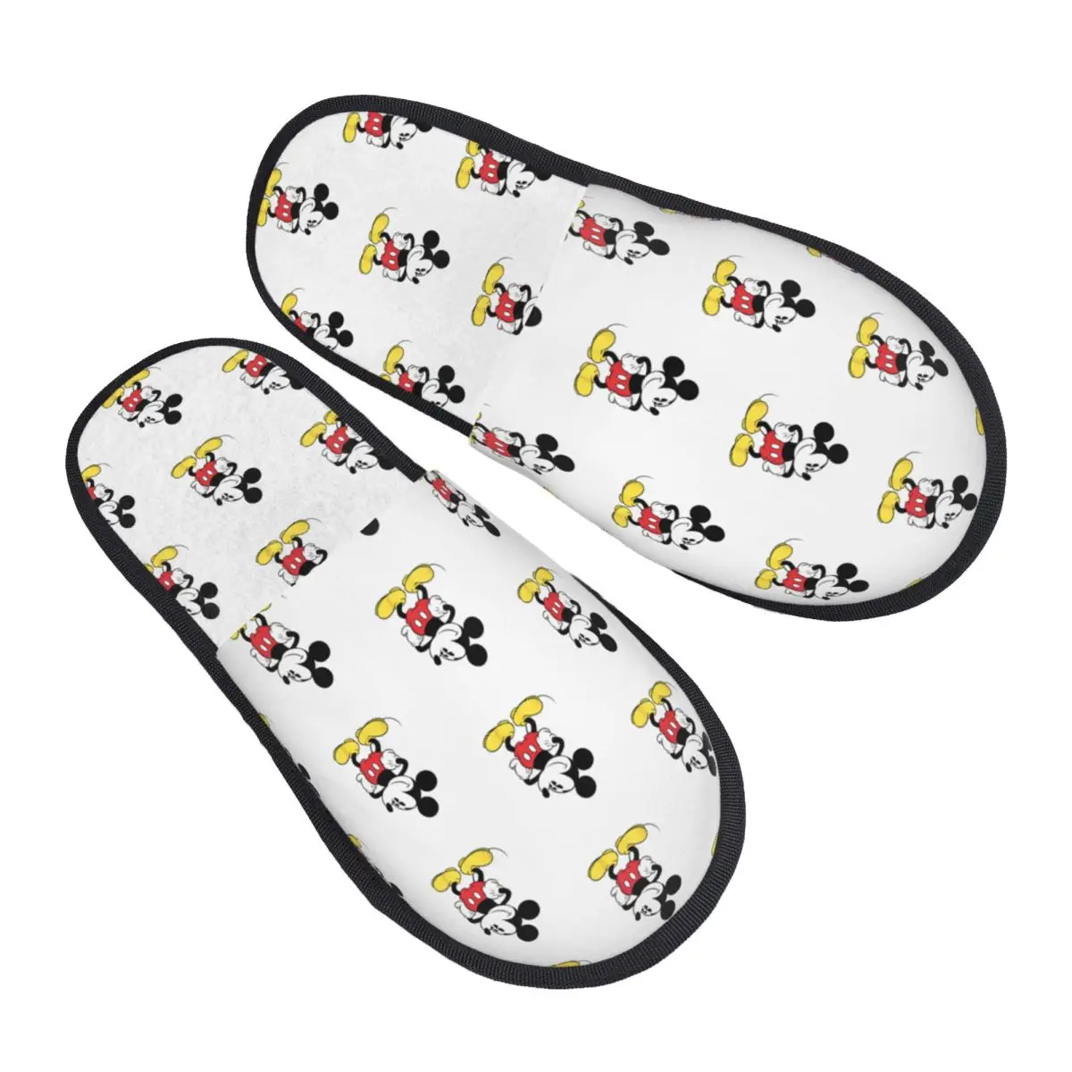 

Winter Slippers Mickey Mouse Accessories Household Fur Slippers Slides Indoor Cozy Non Slip Slides