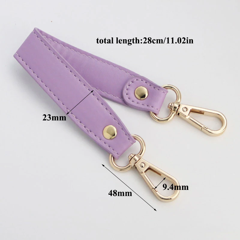 Summer New Bag Handle Pu Leather Short Bag Belt Women Handbag Handle Solid Color Wide Shoulder Straps High Quality Bag Strap