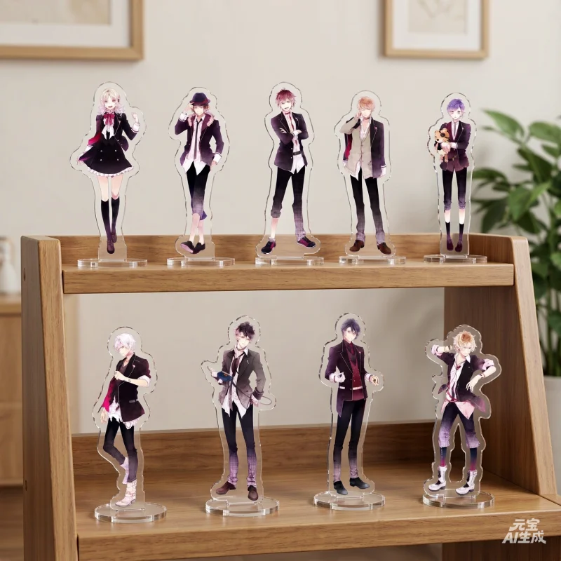 DIABOLIK LOVERS Game Character Acrylic Stand With Base Two‑Side Printed Desktop Collectible Ornament Birthday Gift Keychain
