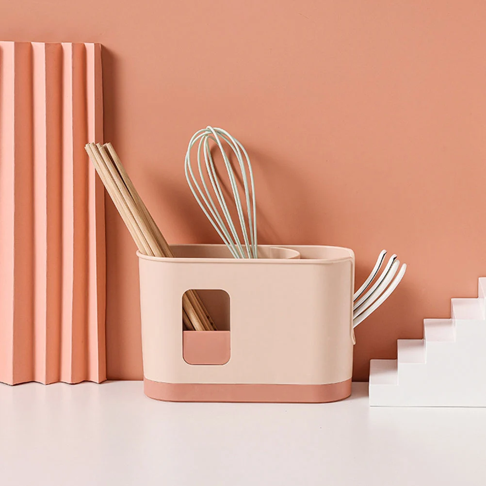 

1pc Chopstick Cage Storage Box Multi-grid Structure Drain Rack Kitchen Supplies Practical Long-term Use Compact Size