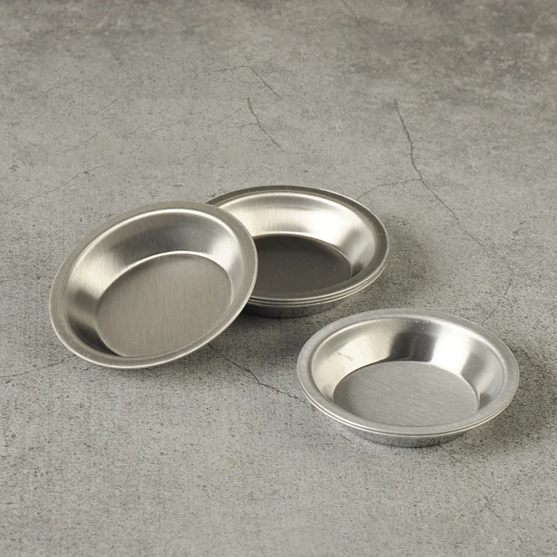 12Pcs Stainless Steel Color Paint Tray Model Toning Palette For Mixing Color, Oil, Water Based Painting 5Cm