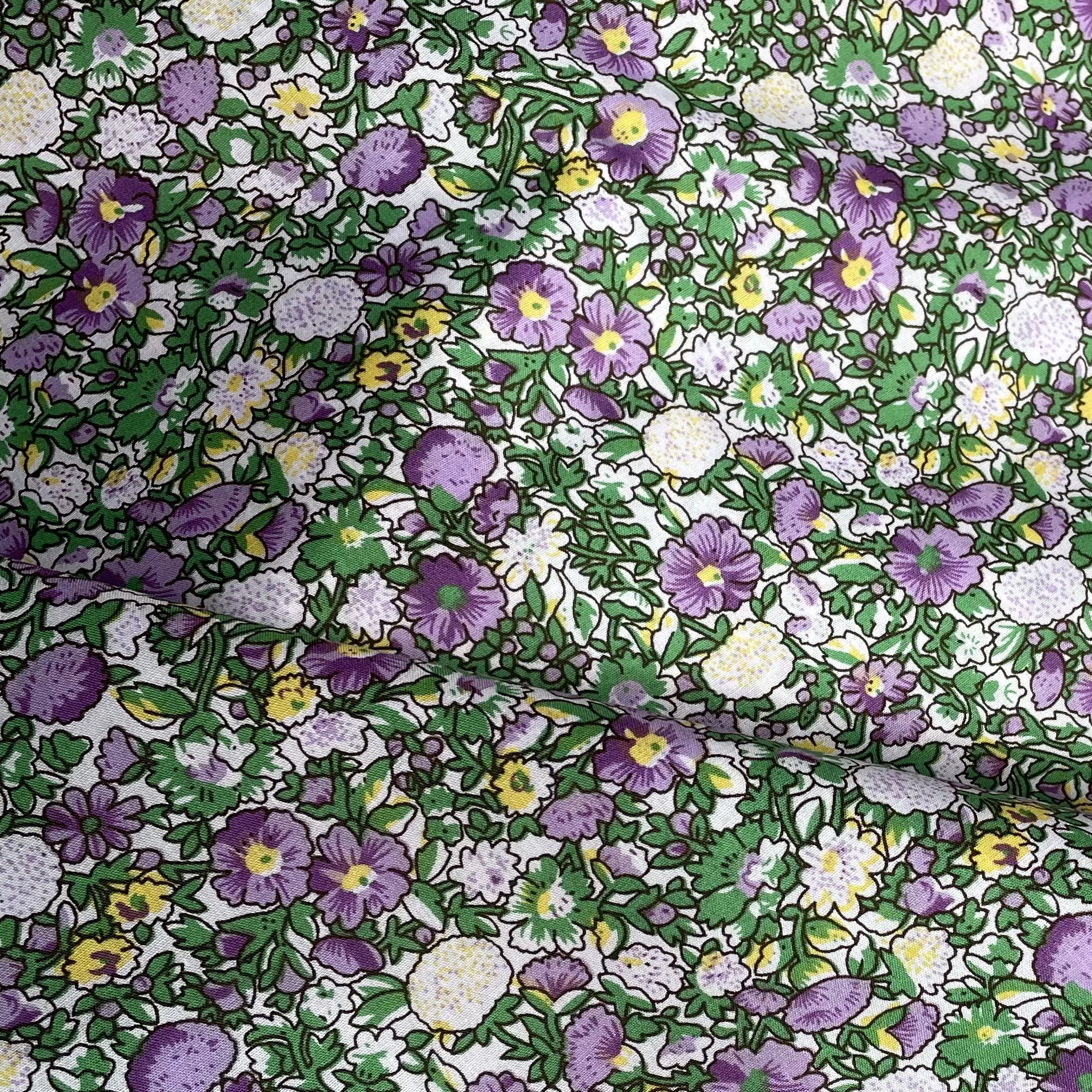 Little Fresh Floral Popeline Fabric, 100% Algodão, 40S, Tissue Liberty, Crianças, Bebê, Pano de costura, Vestidos, Saia, DIY, Handmade, 145x50cm