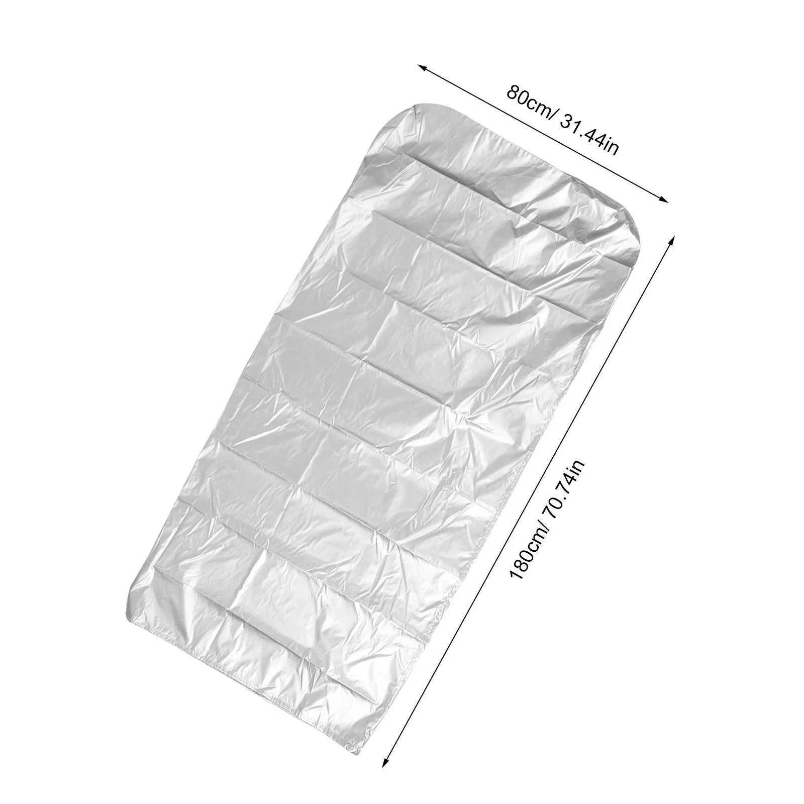 Folding Ladder Storage Cover Waterproof Oxford Cloth Silver Lightweight Portable Drawstring Bag for Household Garden Patio
