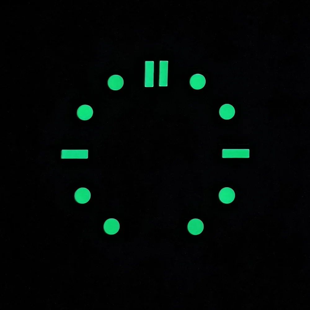 31.5MM Diameter Watch Dial Green Luminous  for NH35 Movement Accessories Watch Parts For Wristwatches