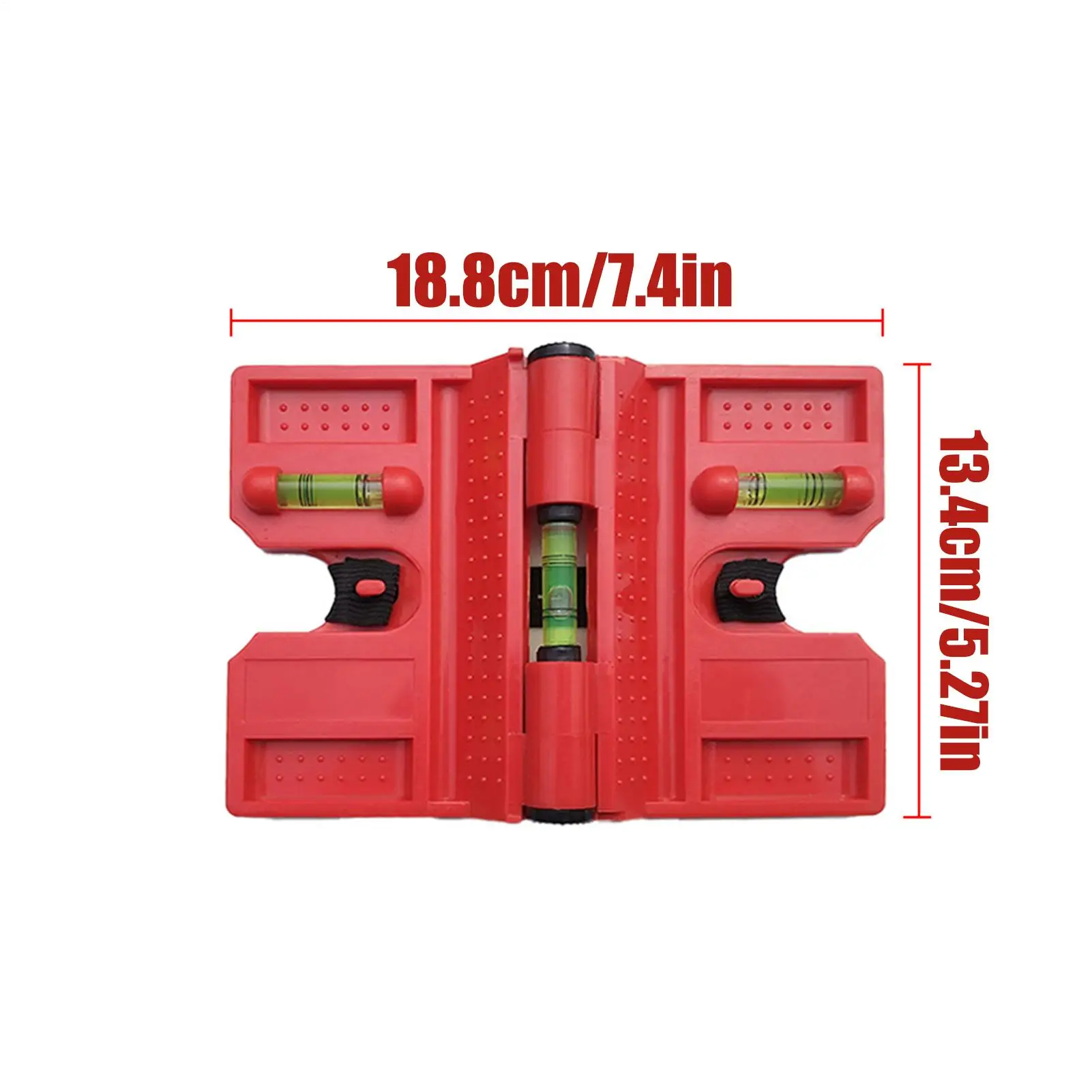 Regla Horizontal magnética plegable de nivel de poste, herramienta de nivel de poste magnético para taller de carpintería, renovación de construcción de plomería