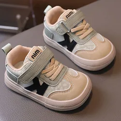 PU Leather Children Shoes Designers Kid's Sneakers Ergonomics Soft-soled Girl's Sneakers Anti-slippery Sport Shoes Toddler Shoes