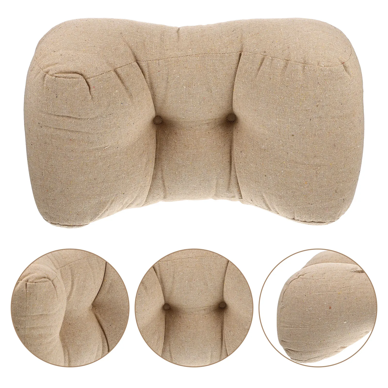 

Lumbar Pillow Cotton Waist Support Backrest Office Chair Travel Car Seat Cushion Long Service Life Comfortable Practical Home